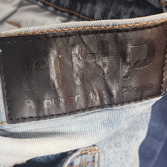 AHP Another Hype Piece Blue Denim Distressed Acid Wash Stretch Skinny Jean 36x34 - Picture 12 of 16